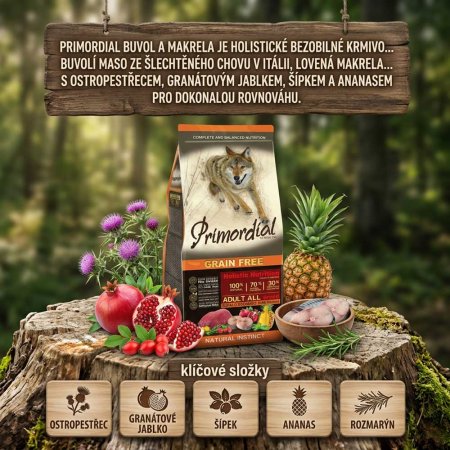 Primordial Adult Buffalo & Mackerel 12 kg