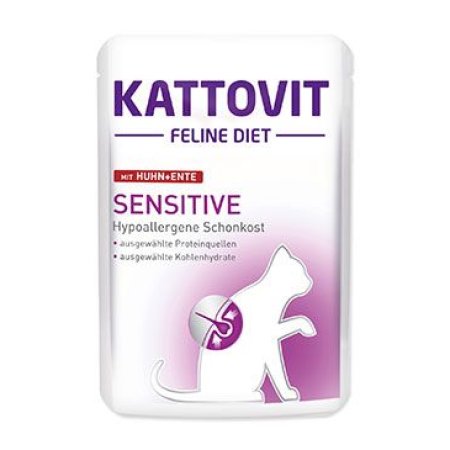 Kapsička KATTOVIT Sensitive kuře + kachna 85 g
