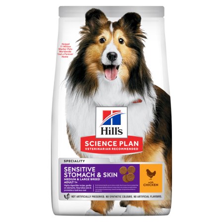 Hill’s Science Plan Sensitive Stomach & Skin pro dospělé psy s kuřecím 2.5 kg