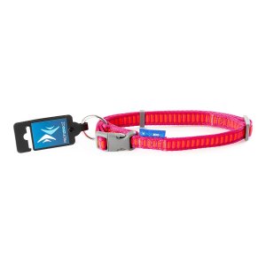 PROFIZOO Obojek popruh ŽEBŘÍK (20mm x 38-60cm) fuchsie