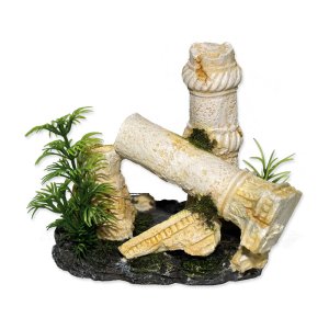 Dekorace akvarijní Antický sloup 14 x 11,5 x 12 cm