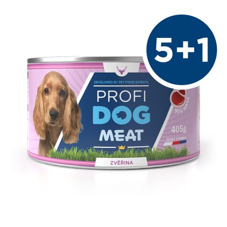 PROFIDOG konzerva zvěřina 405g 5 + 1 ZDARMA