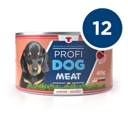 ECO PACK PROFIDOG konzerva junior hovězí 405g 12 KS