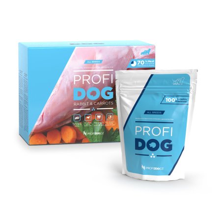 PROFIDOG kapsička kousky s králičím a mrkví v omáčce 48x100g