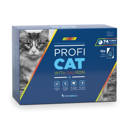 PROFICAT kapsička filety lososové ve šťávě 48x85g